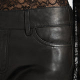 Blake Lamb Leather Shorts