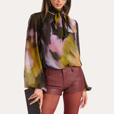 BLAKE LAMB LEATHER TAILORED SHORTS - red