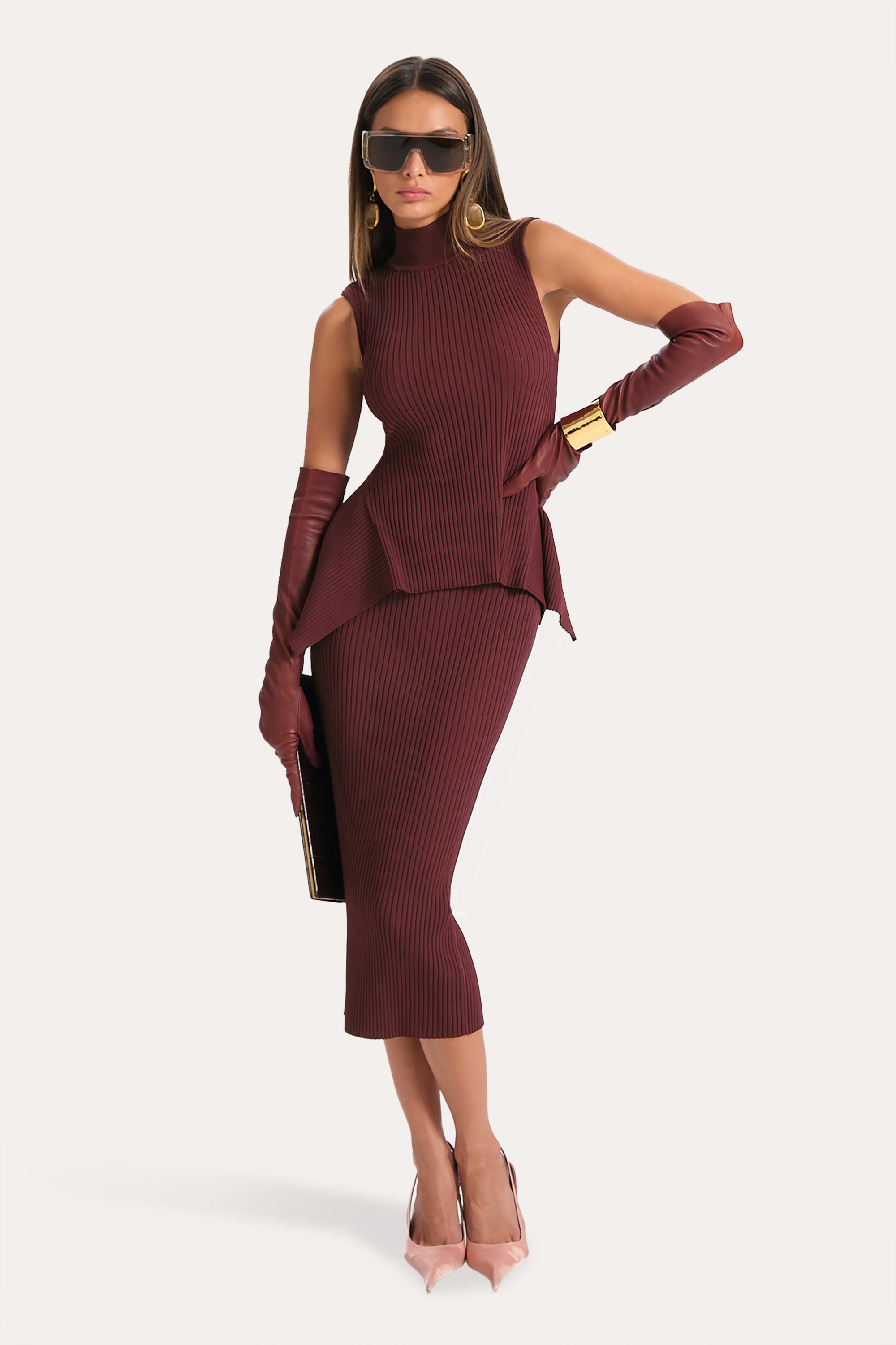 Frankie Rib Sweater Skirt