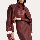 Belle Lamb Leather Jacket