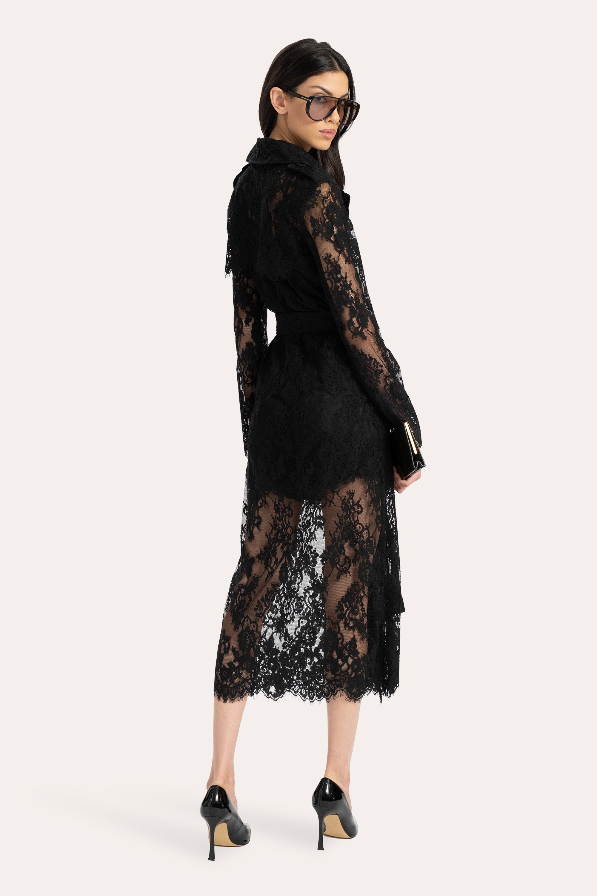 Alix Lace Trench Coat