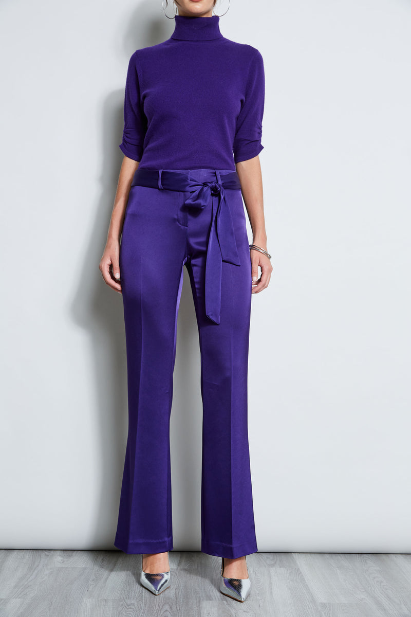 Satin Fit & Flare Pant