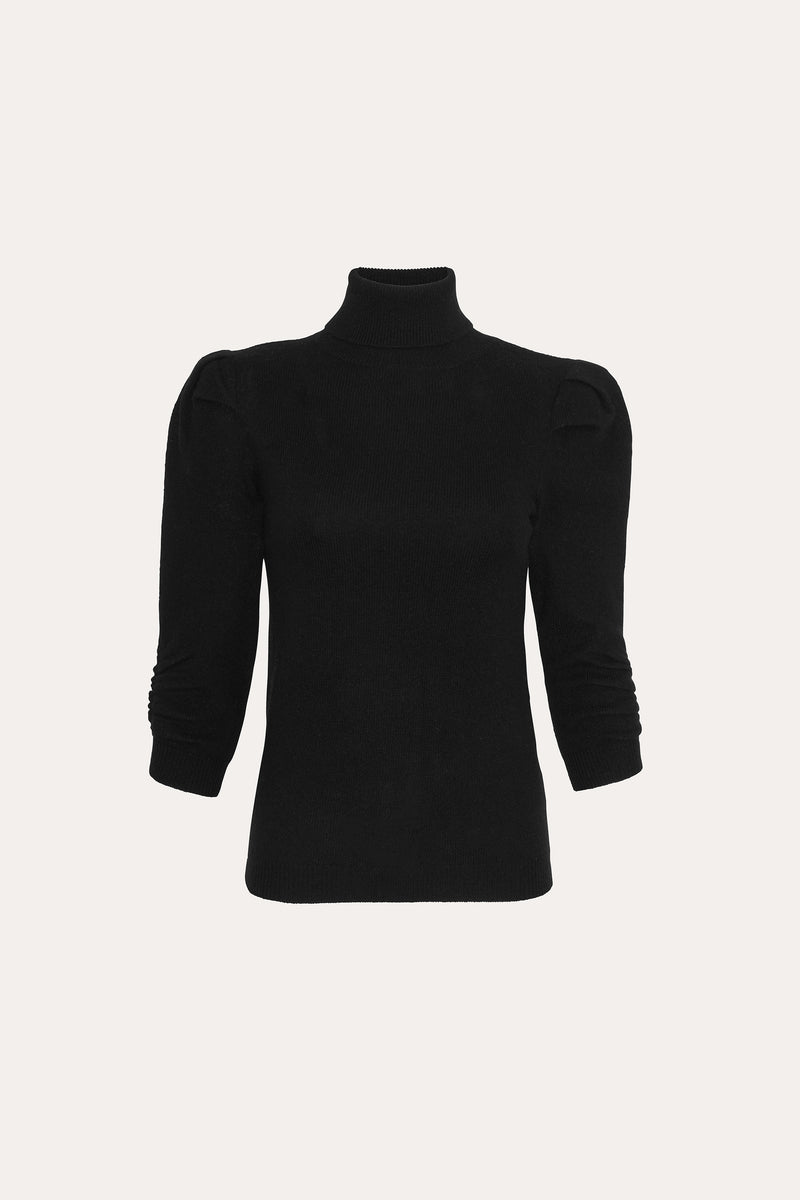 Pinched Cash-Wool Sweater