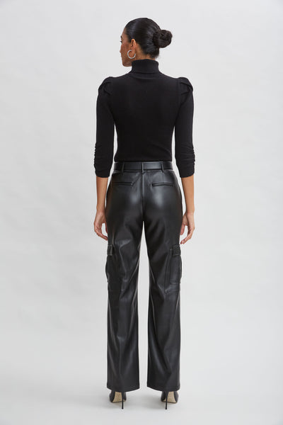 Vegan Leather Cargo Pant Image 6