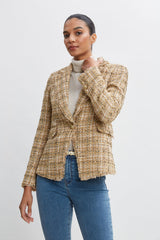 Metallic Tweed Blazer