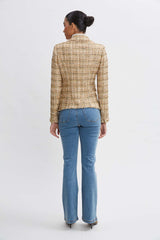 Metallic Tweed Blazer