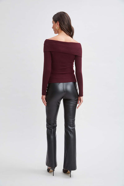 Cross Shoulder Cashmere Merino Sweater Image 3