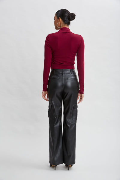 Long Sleeve Ruched Draped Knit Image 3