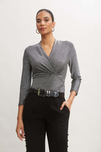 Metallic Ruched Knit Image 1