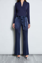 Satin Fit & Flare Pant