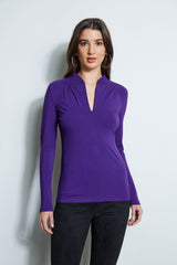 Pleated V-Neck Knit