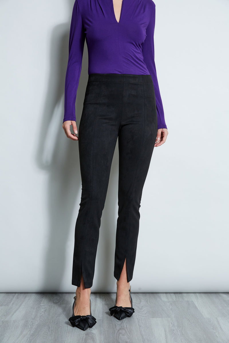 Slit Vegan Suede Leggings Elie Tahari