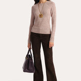 KENNEDY CASHMERE SWEATER in STRAWBERRY