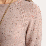 KENNEDY CASHMERE SWEATER in STRAWBERRY
