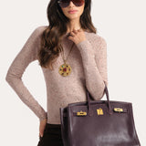 KENNEDY CASHMERE SWEATER in STRAWBERRY