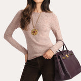 KENNEDY CASHMERE SWEATER in STRAWBERRY