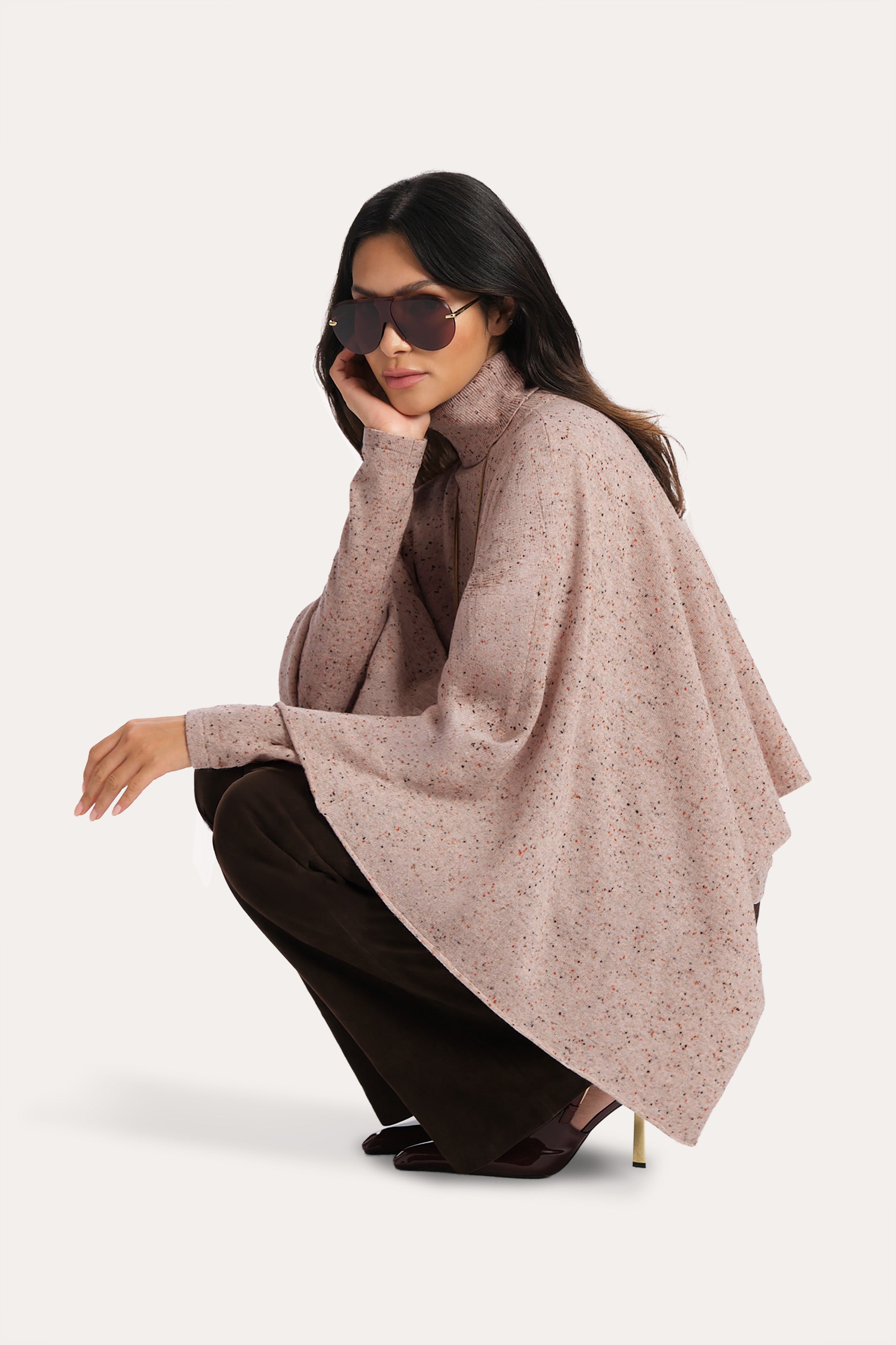 Kennedy Cashmere Poncho