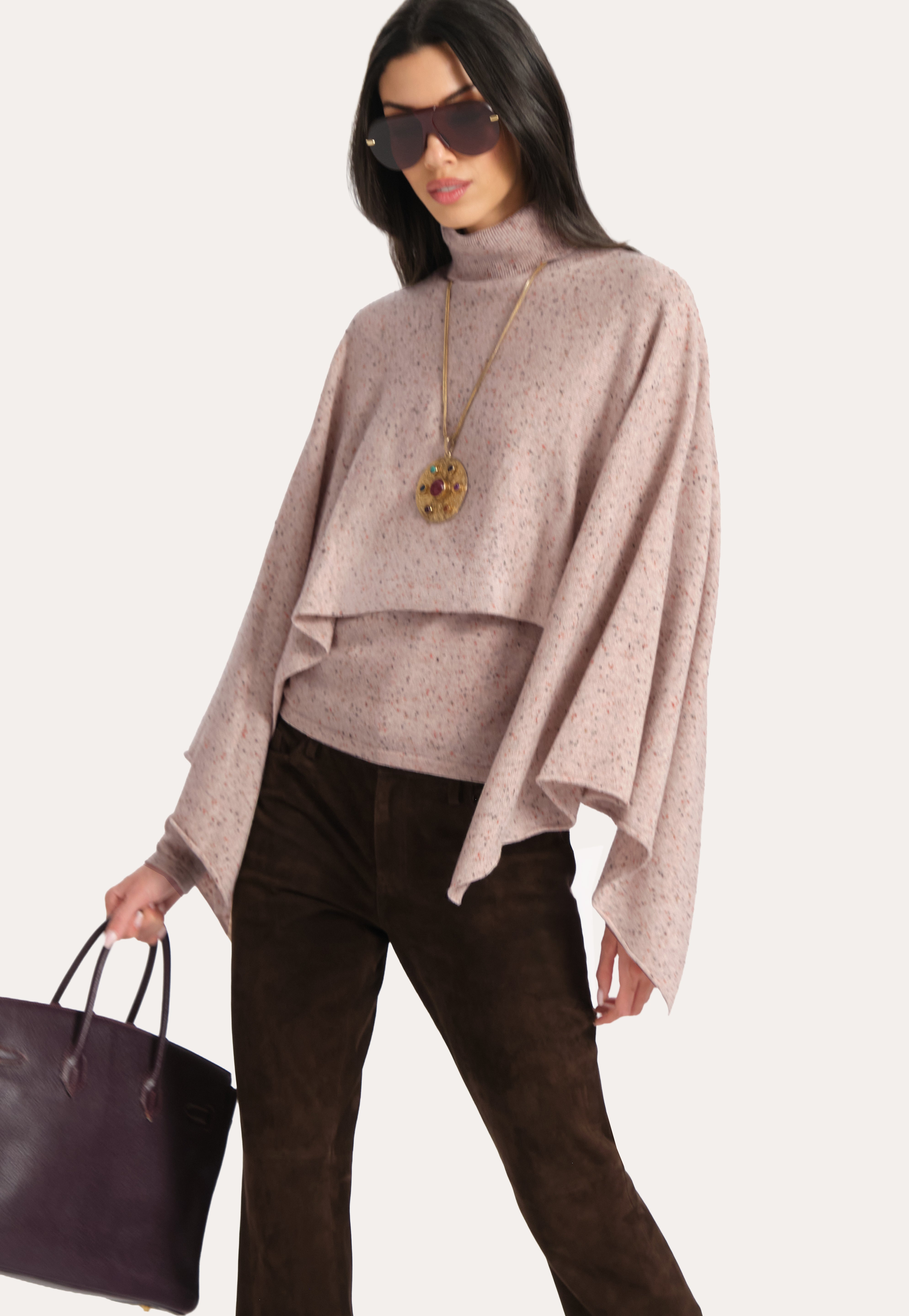 Kennedy Cashmere Poncho
