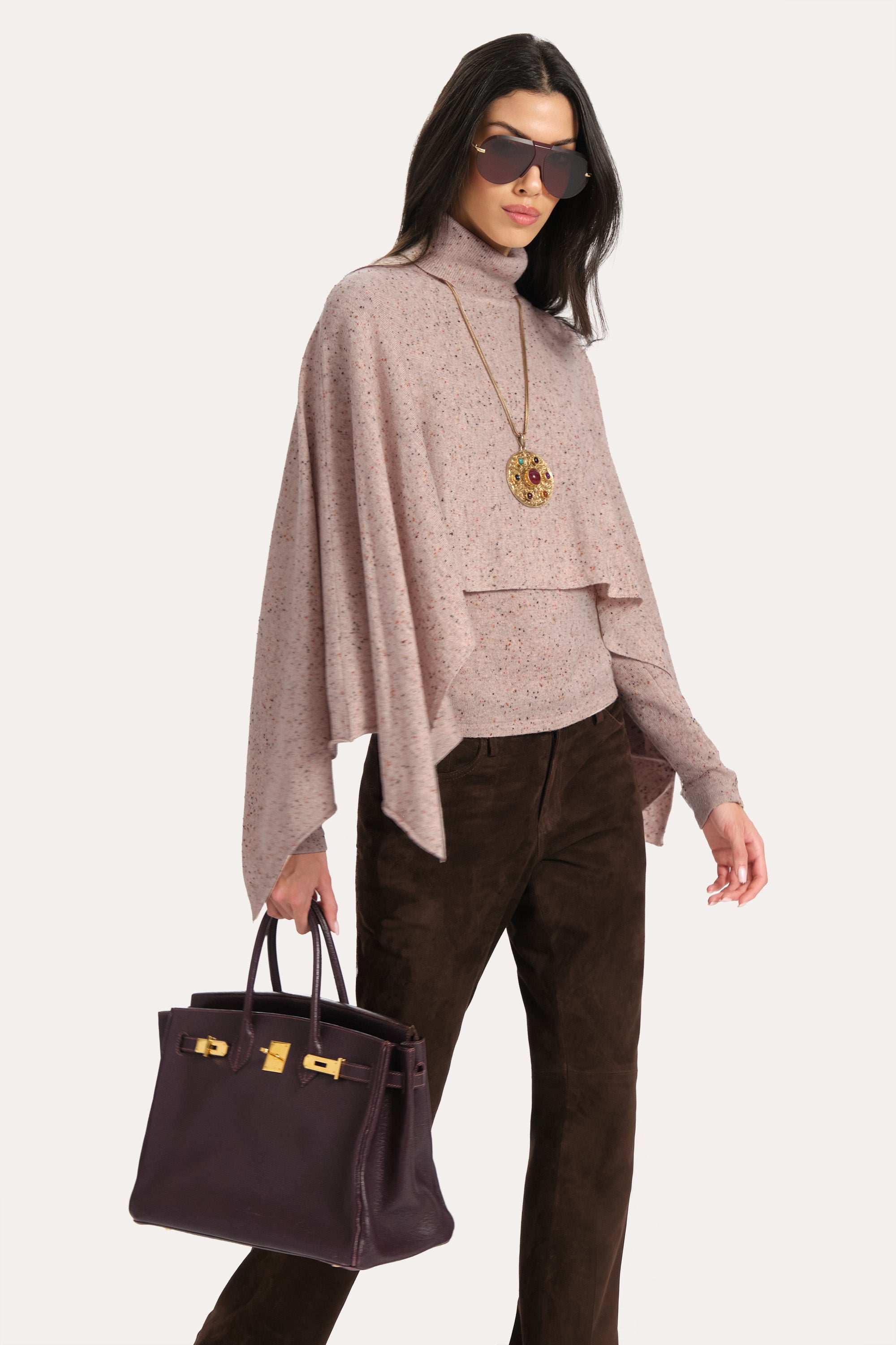 Kennedy Cashmere Poncho
