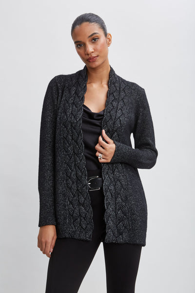 Metallic Cable Cardigan Image 1