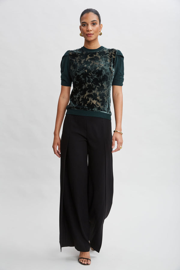 Burnout Short Sleeve Sweater