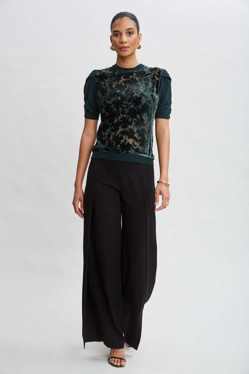 Burnout Short Sleeve Sweater