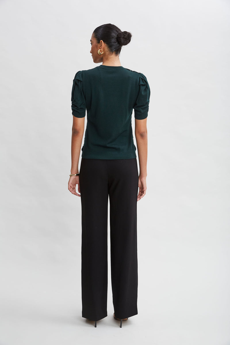 Burnout Short Sleeve Sweater