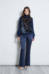 Burnout Velvet Sweater