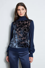 Burnout Velvet Sweater