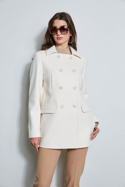 Faux Fur Collar Peacoat Image 1