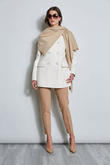 Faux Fur Collar Peacoat