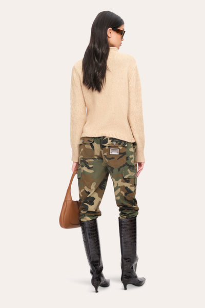 Cable Cotton Wool Sweater Image 4