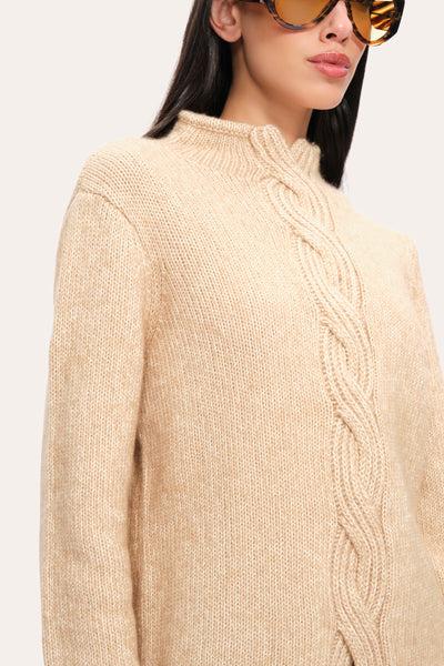 Cable Cotton Wool Sweater Image 3