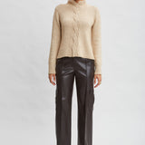 Vegan Leather Cargo Pant