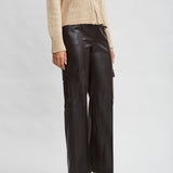 Vegan Leather Cargo Pant