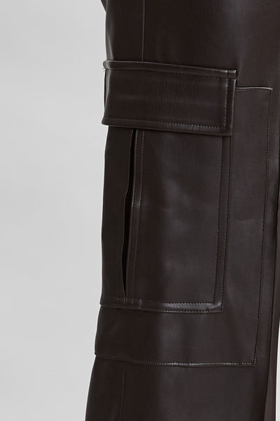 Vegan Leather Cargo Pant Image 5