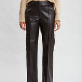 Vegan Leather Cargo Pant