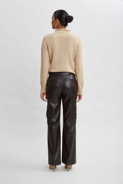 Vegan Leather Cargo Pant Image 6