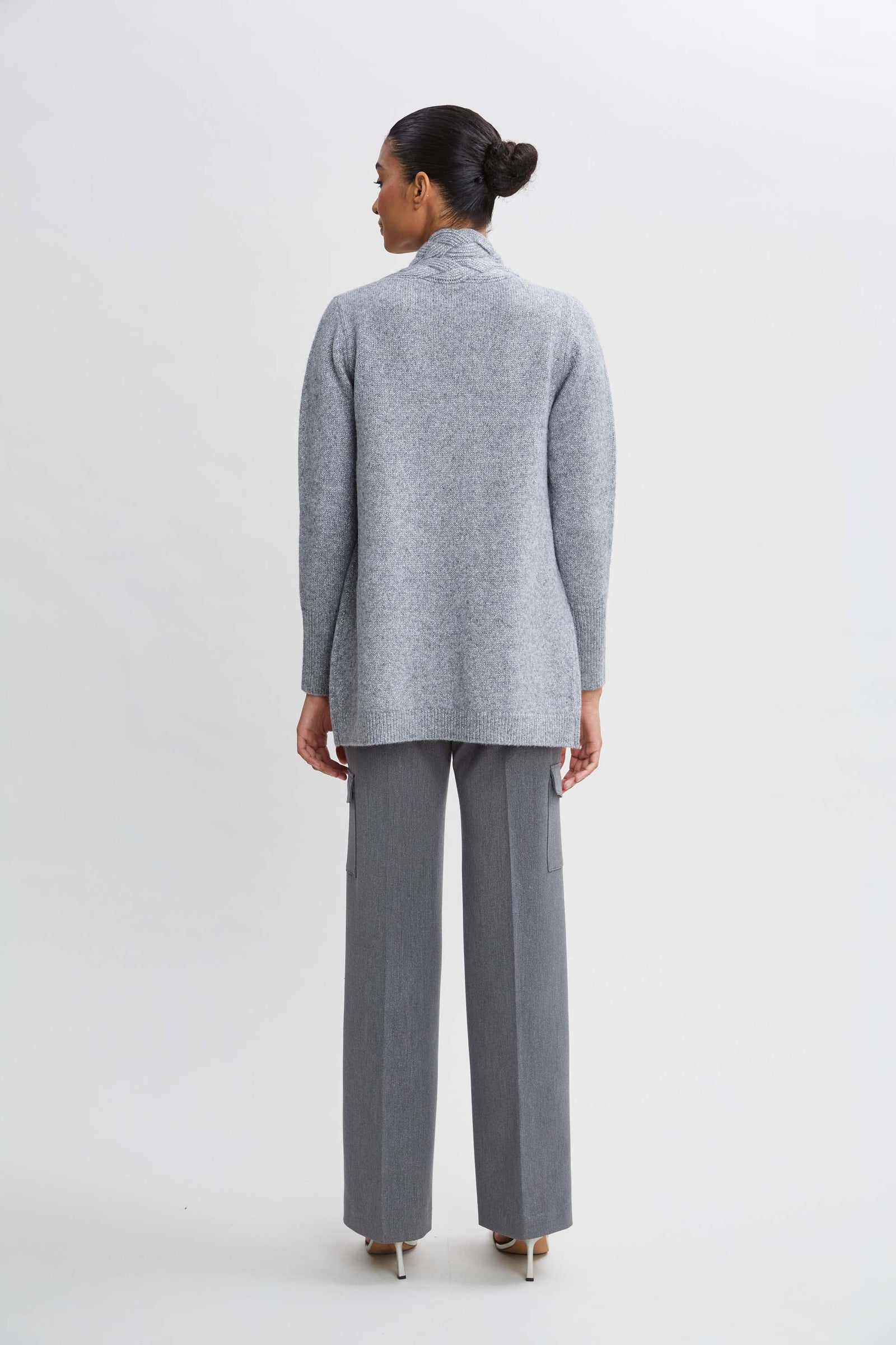 Metallic Cable Cardigan – Elie Tahari