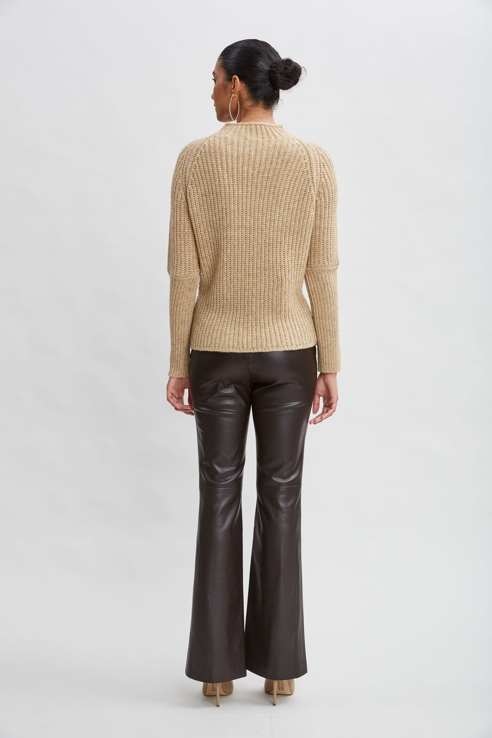 Metallic Mock Neck Sweater – Elie Tahari