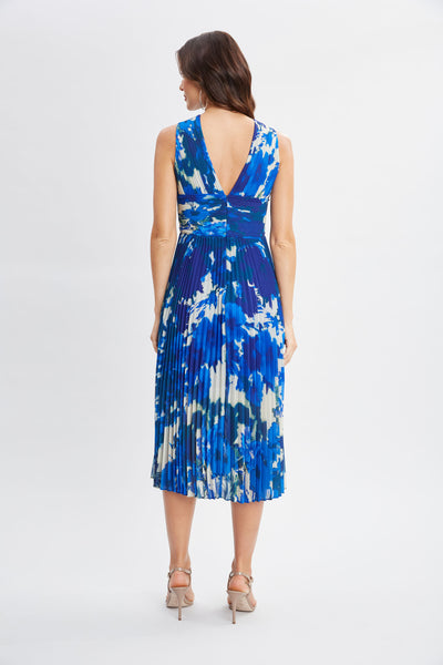 Garden Printed Twist Midi Dress Image 5