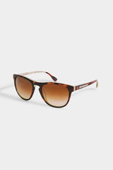 Tortoise Rounded Sunglasses