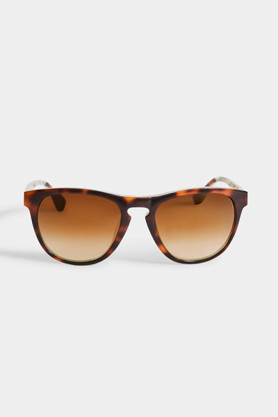 Tortoise Rounded Sunglasses Image 1