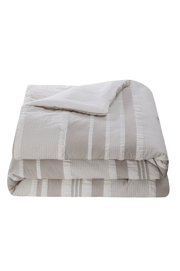 Tahari Stripe 3-Piece Comforter Set, Full/Queen