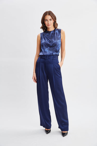 Night Shadow Silk Top Image 2