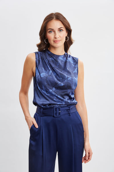 Night Shadow Silk Top Image 4