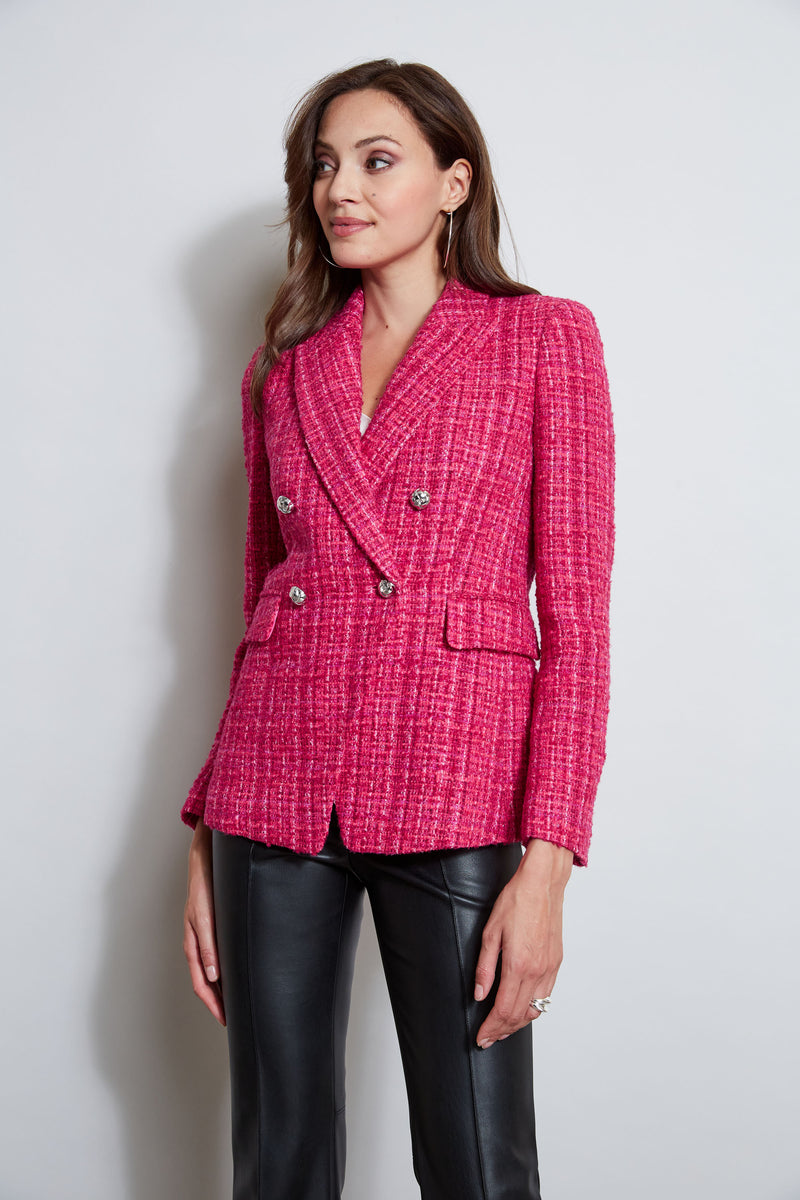 Tweed Double Breasted Blazer