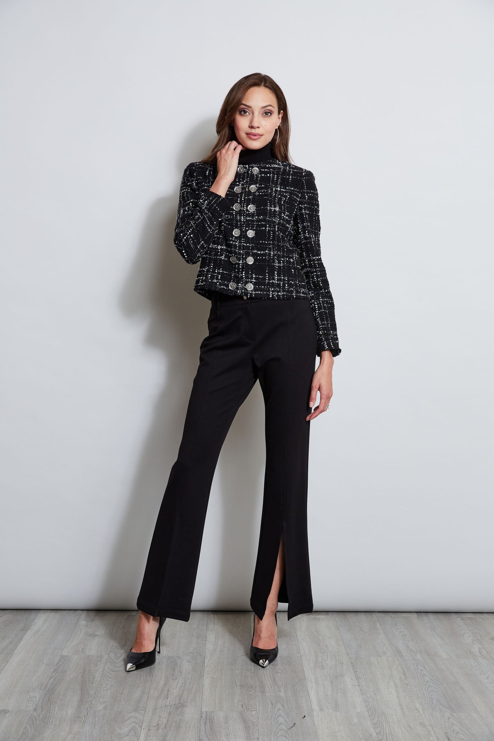 Metallic Kissed Tweed Jacket – Elie Tahari