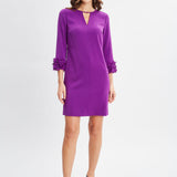 Flower Applique Sleeve Dress
