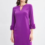 Flower Applique Sleeve Dress